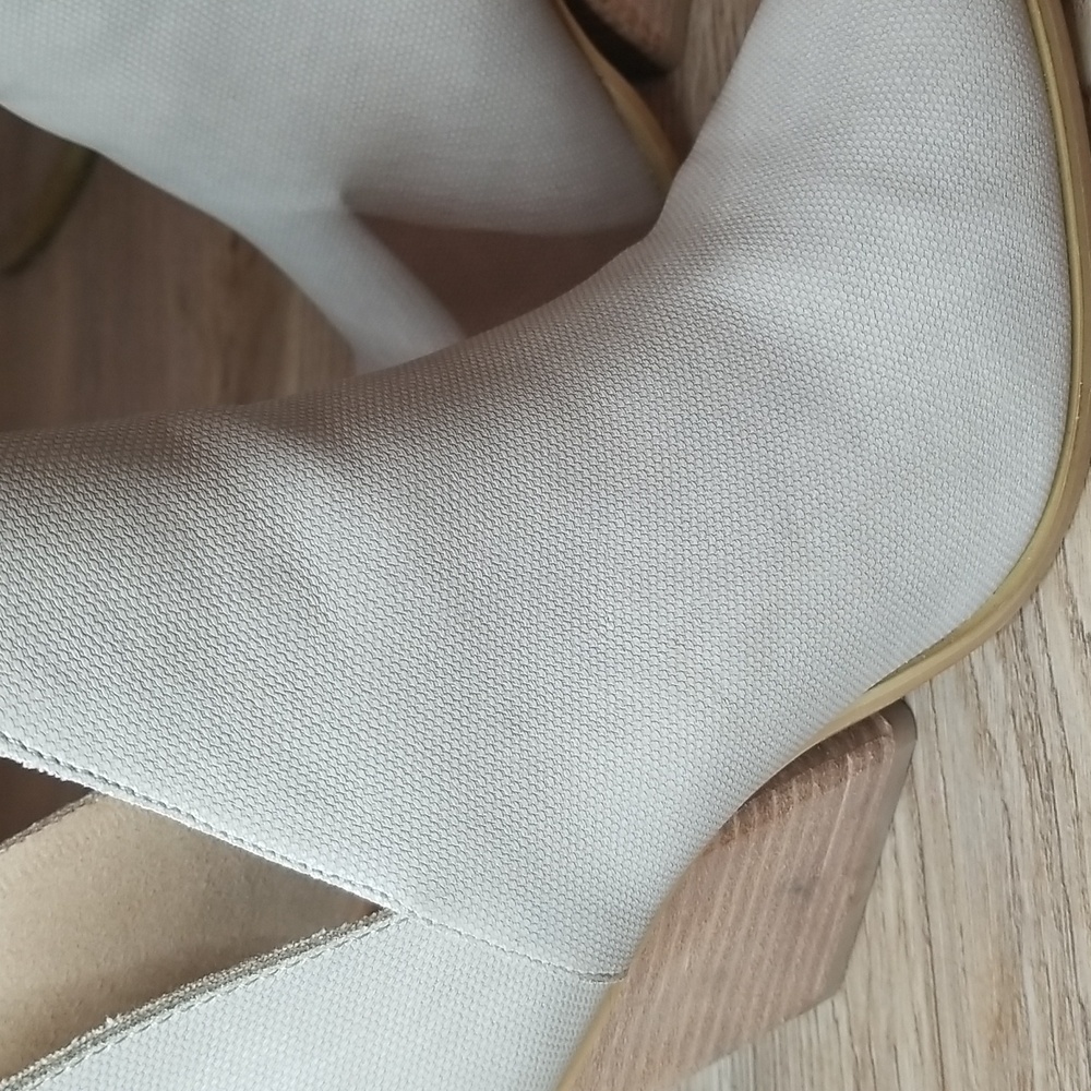 Mi.im Womens Beige Low Block Heel Booties Size 6.5 - Picture 10 of 16